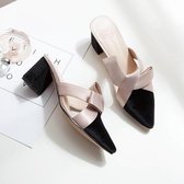 Modetrend kleuraanpassing antislip draagbare pantoffels voor dames (kleur: zwart maat: 37)
