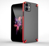 X-Four PC + TPU schokbestendige beschermhoes voor iPhone 12 (rood)
