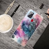 Voor Samsung Galaxy A21s marmeren schokbestendige TPU beschermhoes (abstract veelkleurig)