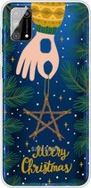Voor Samsung Galaxy M31 Christmas Series Clear TPU beschermhoes (vijfpuntige ster)