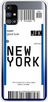 Voor Samsung Galaxy M31s Boarding Pass Series TPU telefoon beschermhoes (New York)