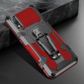 Voor Samsung Galaxy A01 (Amerikaanse versie) Armor Warrior schokbestendige pc + TPU beschermhoes (rood)