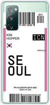 Voor Samsung Galaxy S20 FE Boarding Pass Series TPU telefoon beschermhoes (vlag Seoul)