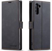 Voor Galaxy Note10 Forwenw Dream Series Oil Edge Sterk magnetisme Horizontale flip lederen tas met houder & kaartsleuven & portemonnee & fotolijst (zwart)