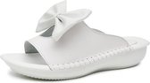 Antislip Slijtvaste strik lichtgewicht sandalen pantoffels voor dames (kleur: wit maat: 36)