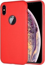 SULADA Classic Series TPU-hoesje met magnetische zuiging voor iPhone XS / X (rood)