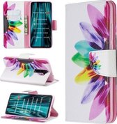 Voor Xiaomi Redmi Note 8 Pro Gekleurde Tekening Horizontale Flip Leren Case met Houder & Kaartsleuven & Portemonnee (Zonnebloem)