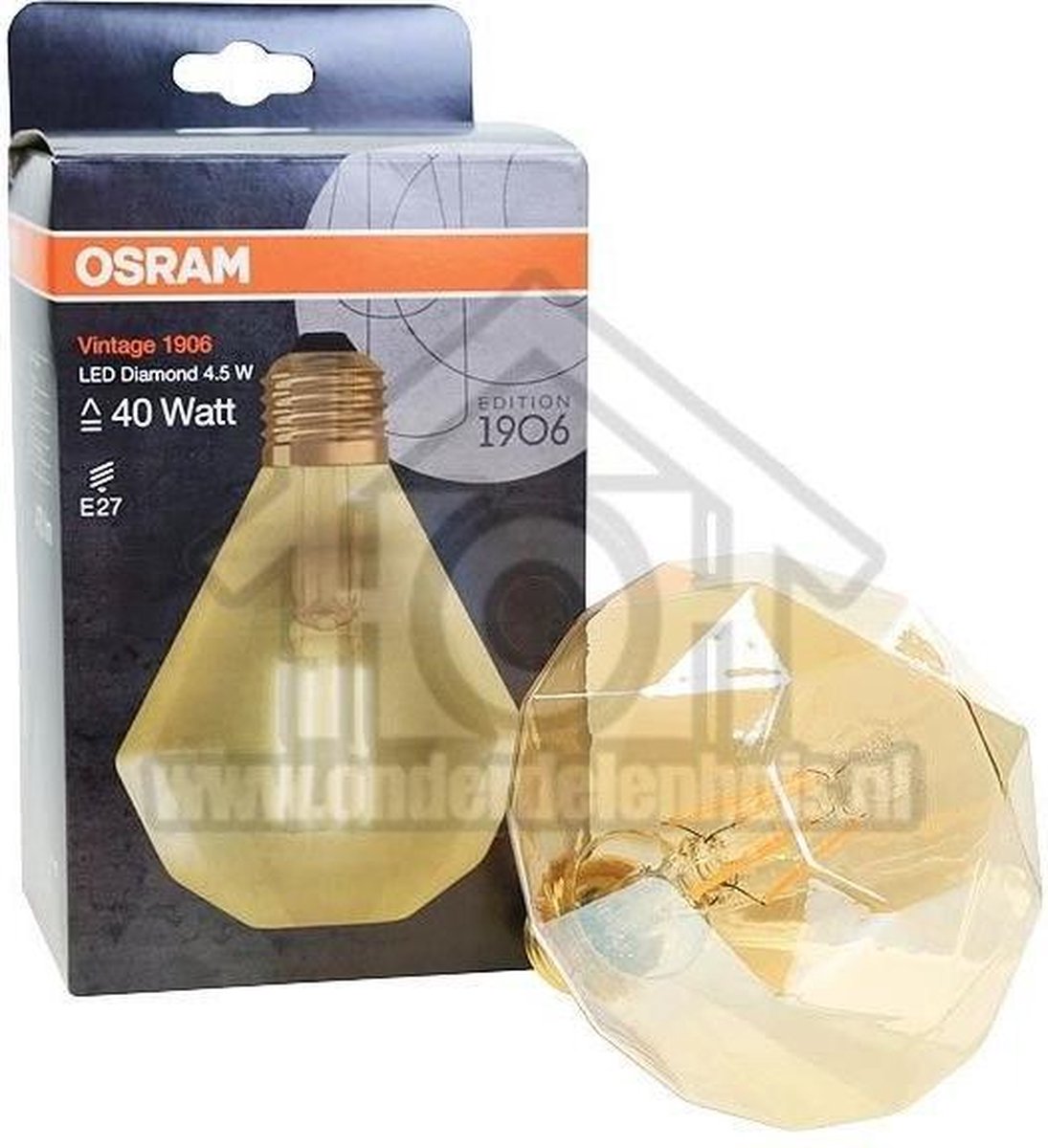Ampoule Globe LED OSRAM Clair filament variable OR - Edition 1906