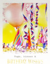 Kaart - Eco Cards - Hugs, kisses & birthday wishes - ECLT67