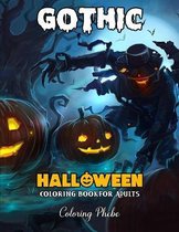 Gothic Halloween Coloring Book for Adults