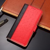 Voor Huawei Mate 30 Lite Struisvogeltextuur PU + TPU Horizontale flip lederen hoes met houder & kaartsleuven en portemonnee (rood)
