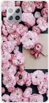 Voor Samsung Galaxy F62 / M62 schokbestendig geverfd transparant TPU beschermhoes (envelop rose)