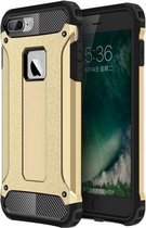 Voor iPhone 8 Plus en 7 Plus Tough Armor TPU + pc-combinatiehoes (goud)