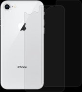 2 STUKS voor iPhone 8 & 7 0.3mm 9 H Oppervlaktehardheid 2.5D Gebogen Rand explosieveilige Premium Gehard Glas Back Screen Protector