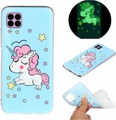 Voor Huawei P40 Lite Luminous TPU mobiele telefoon beschermhoes (Star Unicorn)