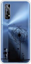 Voor OPPO Realme 7 Gekleurde tekening Clear TPU Cover Beschermhoesjes (Dandelion)