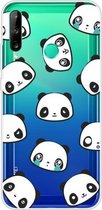 Voor Huawei P40 Lite E gekleurd tekeningpatroon zeer transparant TPU beschermhoes (emoji beer)