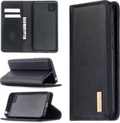 Voor Huawei Y5p 2 in 1 Afneembare Magnetische Horizontale Flip Lederen Case met Houder & Kaartsleuven & Portemonnee (Zwart)