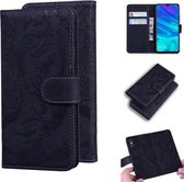 Voor Huawei P smart (2019) Tijger Embossing Patroon Horizontale Flip Leren Case met Houder & Kaartsleuven & Portemonnee (Zwart)