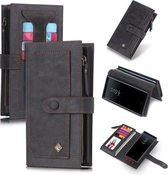 Voor Galaxy Note 8 POLA multifunctionele mode magnetische horizontale flip lederen tas met kaartsleuven & portemonnee & fotolijst & houder (zwart)