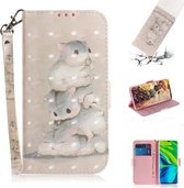 Voor Xiaomi Mi Note10 Pro 3D Schilderen Horizontale Flip Leren Case met Houder & Kaartsleuf & Portemonnee & Lanyard (Eekhoorn)