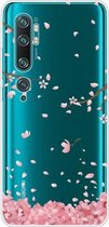 Voor Xiaomi Mi CC9 Pro schokbestendig geverfd TPU beschermhoes (kersenbloesems)