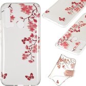 Coloured Drawing Transparant Clear TPU Case voor Huawei P20 lite (2019) (esdoorn bladeren)