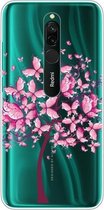 Voor Xiaomi Redmi 8 Lucency Painted TPU beschermhoes (vlinderboom)