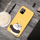 Voor Galaxy A81 & Note 10 Lite Cartoon dierpatroon schokbestendig TPU beschermhoes (gele panda)