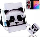 Voor Huawei MatePad T8 Gekleurde Tekening Patroon Horizontale Flip PU Lederen Case met Houder & Kaartsleuven & Portemonnee (Panda)