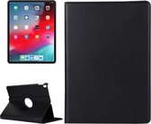 Litchi Texture horizontale flip 360 graden rotatie lederen tas voor iPad Pro 11 inch (2018), met houder (zwart)