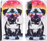 Voor OPPO A72 3D Geschilderd Patroon Horizontale Flip Leren Case met Houder & Portemonnee & Kaartsleuf & Lanyard (Bril Hond)