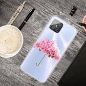 Voor Huawei Nova 8 SE gekleurde tekening Clear TPU beschermhoesjes (bloemparaplu)