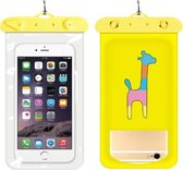 10 STKS Girly Heart Thickened Cartoon Phone Waterproof Bag (Rainbow Giraffe)