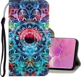 Voor Galaxy S10 Plus 3D Gekleurde Tekening Horizontale Flip PU Lederen Case met Houder & Kaartsleuven & Portemonnee (Mandala)