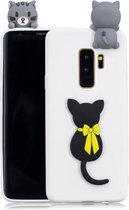 Voor Galaxy S9 + 3D Cartoon patroon schokbestendig TPU beschermhoes (kleine zwarte kat)