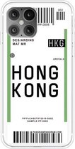 Voor iPhone 12/12 Pro Boarding Pass Series TPU beschermhoes voor telefoon (Hong Kong)