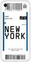 Voor iPhone SE (2020) / 8/7 Boarding Pass Series TPU telefoon beschermhoes (New York)