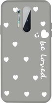 Voor OnePlus 8 Pro Small Smiley Heart Pattern schokbestendig TPU-hoesje (grijs)