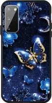 Voor Galaxy A41 Pattern Printing Embossment TPU Mobile Case (Kingdee)
