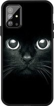 Voor Galaxy S20 Ultra Pattern Printing Embossment TPU Mobile Case (Whiskered cat)
