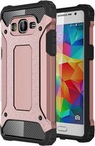 Voor Galaxy Grand Prime / G530 Tough Armor TPU + pc-combinatiebehuizing (roségoud)