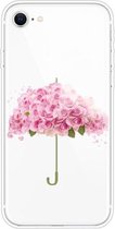 Voor iPhone SE 2020/8/7 patroon TPU beschermhoes (bloemenparaplu)