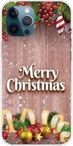 Christmas Series Clear TPU beschermhoes voor iPhone 12 Pro Max (kerstballen)