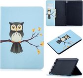 Voor Amazon Kindle Fire HD8 (2020) Gekleurde tekening patroon Horizontale flip lederen tas met houder & kaartsleuven & portemonnee (Eagle on The Tree)