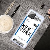 Voor Huawei Nove 8 SE Boarding Pass Series TPU telefoon beschermhoes (New York)