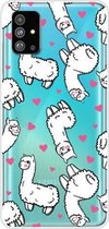 Voor Galaxy S20 + Lucency Painted TPU beschermhoes (Alpaca)