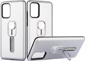 Voor Galaxy S20 + schokbestendige TPU + pc-beschermhoes met houder (zilver)