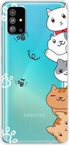 Voor Galaxy S20 Lucency Painted TPU Protective (Meow Meow)