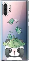 Voor Galaxy Note 10 Plus Lucency Painted TPU Protective (Lotus Leaf Panda)